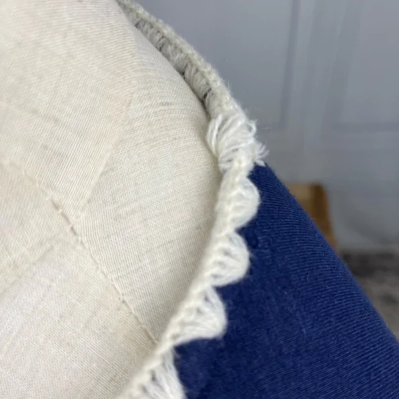 Louche 60's Inspired Mini Dress - Navy &‎ Ivory - Women's Size UK 12 (US 8) - Picture 13 of 14